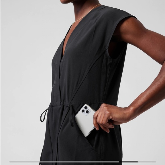 Athleta Marlow Romper // Black - Picture 4 of 15